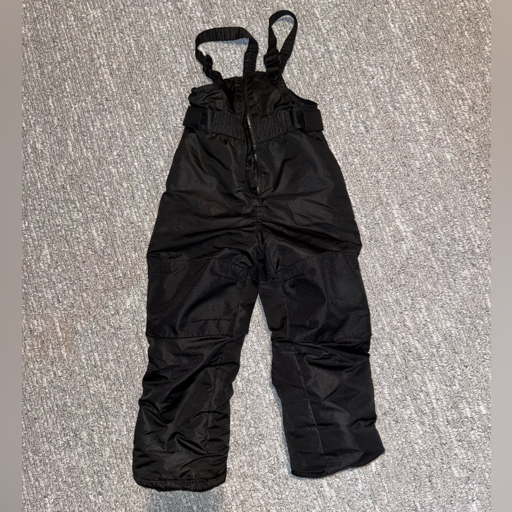Cat & Jack Black Snow Bib Overalls Snow Pants 4T